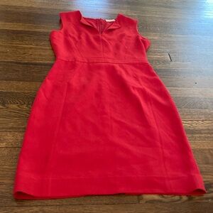 Tory Burch red crepe sheath dress size 8